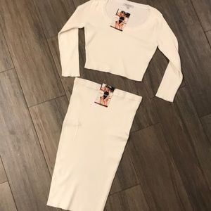 Naked Wardrobe Two-Piece Knit Set